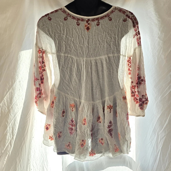 Free People Vintage Peplum Top - Picture 2 of 8